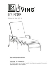 for Living LOUNGER Instructions De Montage