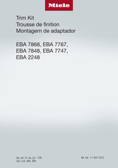 Miele EBA 7868 EDST Instructions D'installation