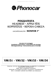 Phonocar VM154 Instructions De Montage