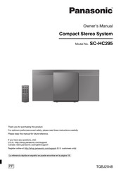 Panasonic SC-HC295 Mode D'emploi