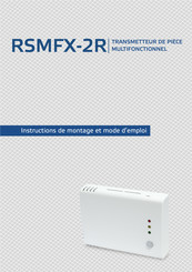 Sentera Controls RSMFX-2R Instructions De Montage Et Mode D'emploi