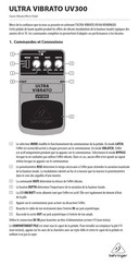 Behringer ULTRA VIBRATO UV300 Guide Rapide