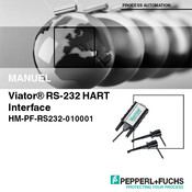 Pepperl+Fuchs Viator HM-PF-RS232-010001 Manuel