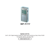 MPMan MP-F777 Mode D'emploi