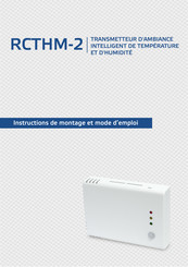 Sentera Controls RCTHM-2 Instructions De Montage Et Mode D'emploi