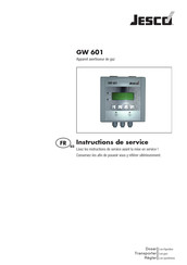 Jesco GW 601 Instructions De Service