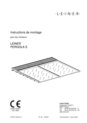 LEINER PERGOLA S Instructions De Montage