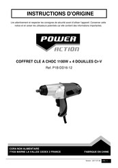 POWER ACTION P1B-DD16-12 Instructions D'origine