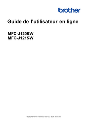 Brother MFC-J1215W Guide De L'utilisateur En Ligne