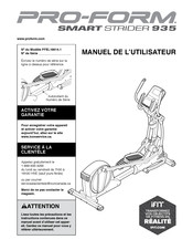 Pro-Form PFEL19914.1 Manuel De L'utilisateur