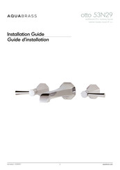 aquabrass otto 53N29 Guide D'installation