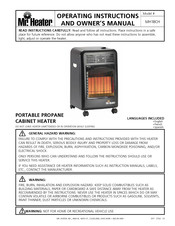 Mr. Heater MH18CH Instructions D'utilisation Et Manuel Du Propriétaire