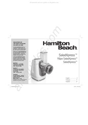 Hamilton Beach SaladXpress 70950 Mode D'emploi