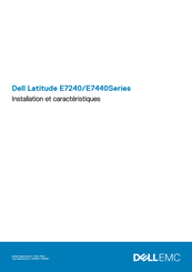 Dell P40G Installation Et Caractéristiques