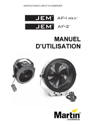 Harman Martin JEM AF-1 MkII Manuel D'utilisation