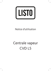 Listo CVD L5 Notice D'utilisation