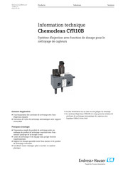 Endress+Hauser Chemoclean CYR10B Information Technique