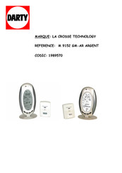 La Crosse Technology M 9152 GM-AR Manuel D'utilisation