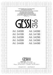 Gessi 316 54199 Manuel D'installation