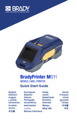 Brady M611 Guide De Démarrage Rapide