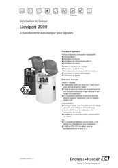 Endress+Hauser Liquiport 2000 Information Technique