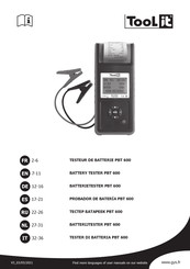 GYS Tool it PBT 600 Mode D'emploi