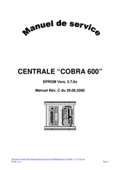 FAAC COBRA 600 Manuel De Service