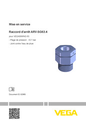 Vega ARV-SG63.4 Mise En Service