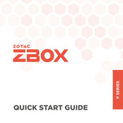 Zotac ZBOX P Serie Guide De Démarrage Rapide