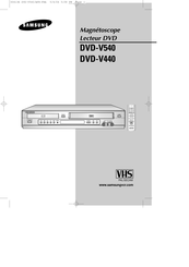 Samsung DVD-V440 Manuel D'instructions
