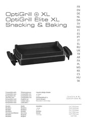 TEFAL OptiGrill Elite XL GC760 Serie Mode D'emploi