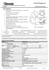 Zennio Flat 55 Display v2 Documentation Technique