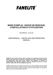 Fanelite X01A-DC Mode D'emploi Et Notice De Montage