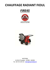 AGOTERM FIRE45 Mode D'emploi