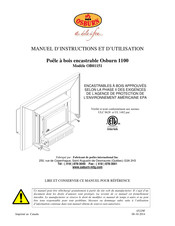 Osburn OB01151 Manuel D'instructions Et D'utilisation