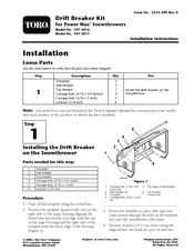 Toro 107-3816 Instructions D'installation