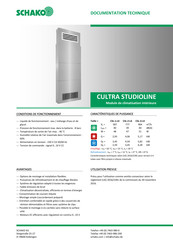 Schako Cultra Studioline CSL-1-L4 Documentation Technique