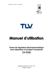 TLV CV-COS Manuel D'utilisation