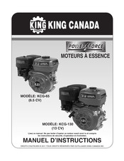 King Canada POWER FORCE KCG-65 Manuel D'instructions