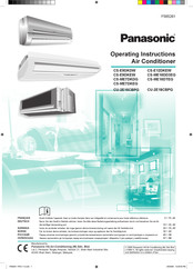 Panasonic CU-2E15CBPG Mode D'emploi
