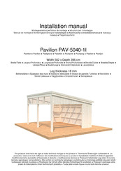 Palmako Pavilion PAV-5040-1I Notice De Montage
