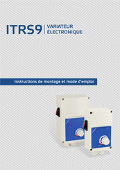 Sentera Controls ITRS9-15-DT Instructions De Montage Et Mode D'emploi