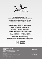 Jata electro GR669 Instructions