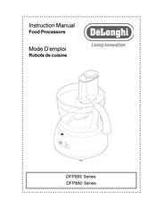 DeLonghi DFP880 Serie Mode D'emploi