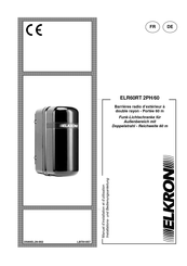 Elkron ELR60RT 2PH/60 Manuel D'installation Et D'utilisation