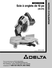 Delta 36-070 Notice D'utilisation