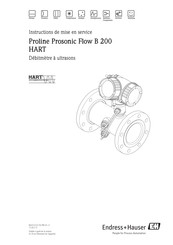 Endress+Hauser Proline Prosonic Flow B 200 Instructions De Mise En Service