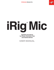 IK Multimedia iRig Mic Mode D'emploi