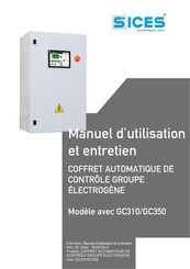 Sices GC310 Manuel D'utilisation Et Entretien