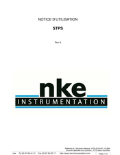 NKE STPS Notice D'utilisation